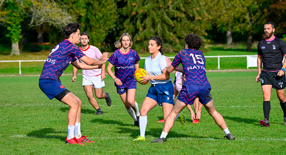 The HEC Paris mixed rugby team in the running for the HEC-Natixis Mixed Rugby Nations Cup 2024