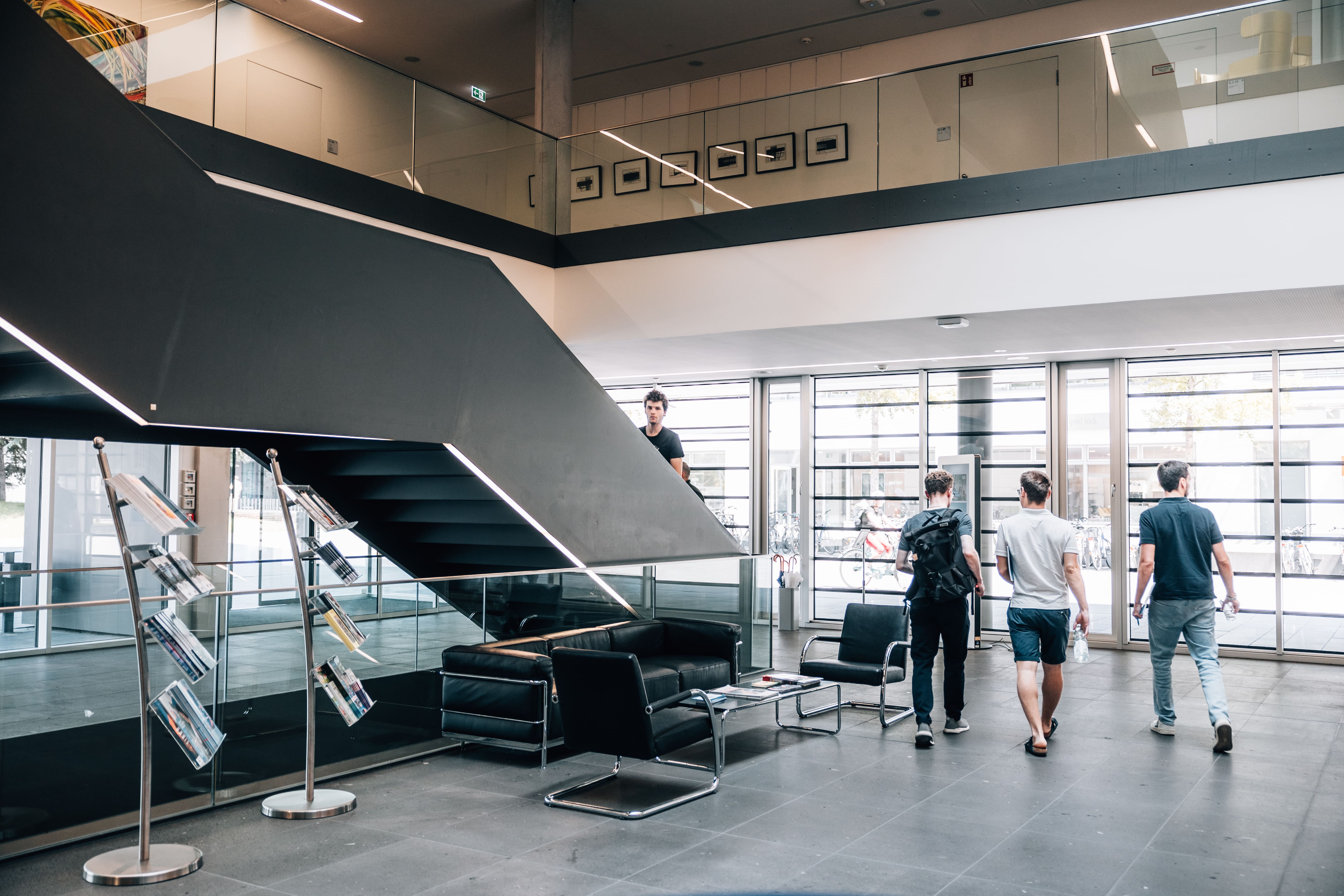 Students in Staircase