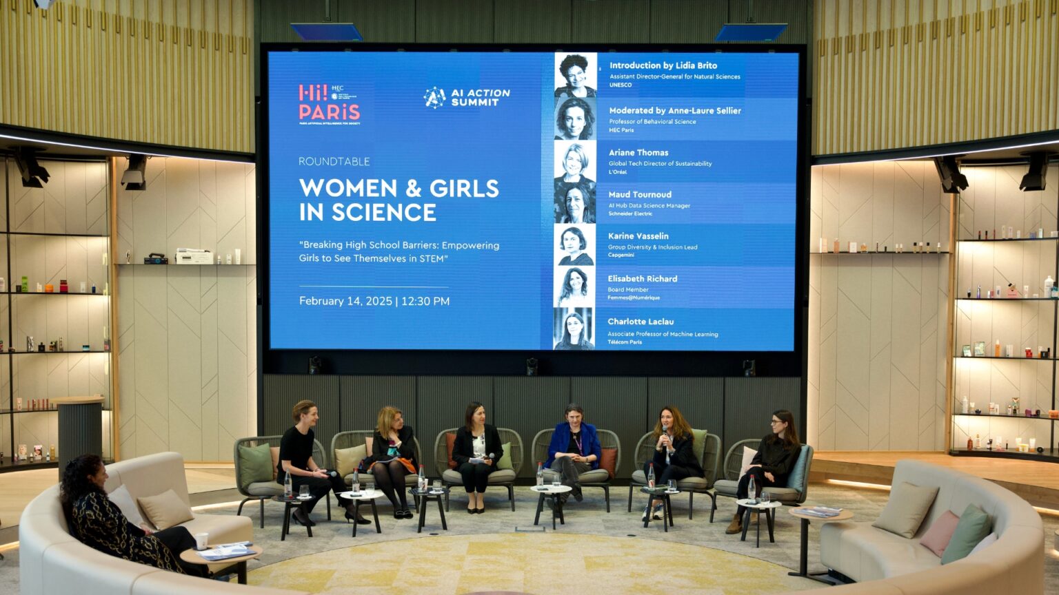 Hi Paris and HEC Paris our roundtable on Breaking high-school barriers: Empowering girls to envision themselves in STEM, On February 14, 2025 at L'Oréal, Paris