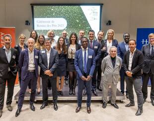 Prix Allen & Overy 2023 : members of the jury & HEC Students