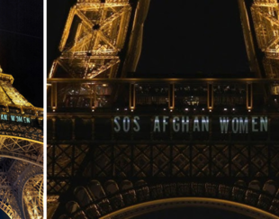 eiffel tower - SOS Afghan woman