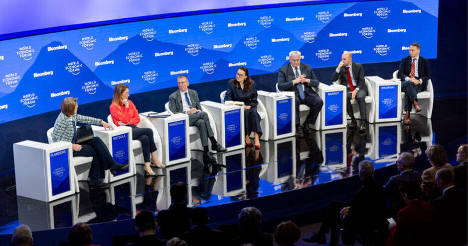 Panel discussion at World Economic Forum in Davos