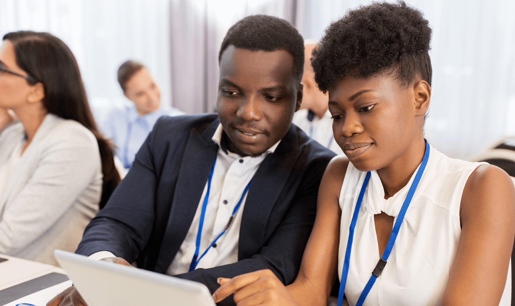 Etudiant africain suivant une formation